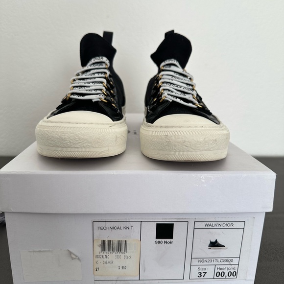 Dior Black and White High-Top Sneakers - Picture 1 of 6